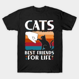 Cats Best Friends For Life T-Shirt
